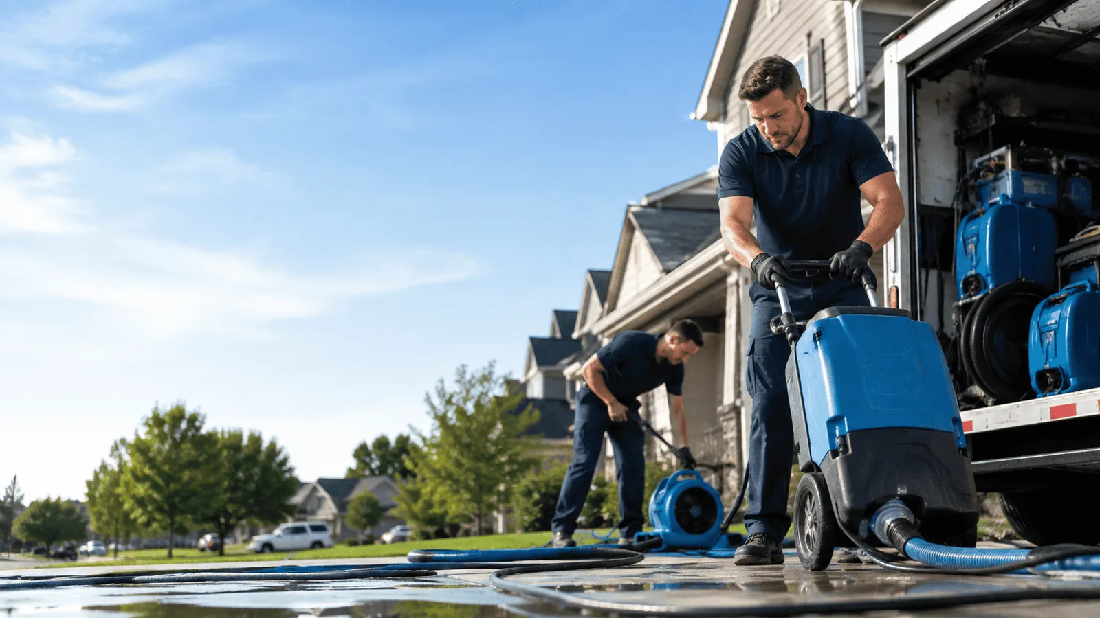 Dehumidification being performed in Hillsville, PA
